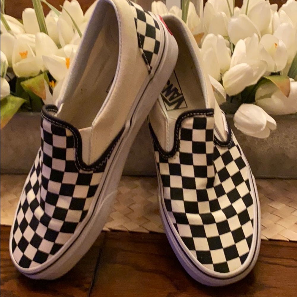 Checkered Vans women’s Size 8